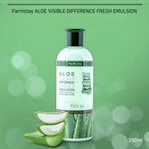 FARM STAY Aloe Visible Difference Moisture Emulsion 350ml (3 Options)